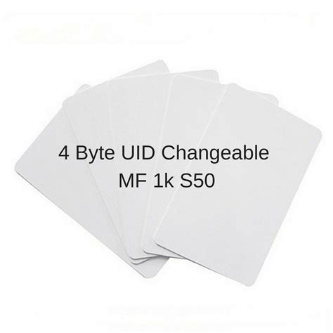 MF1k S50 MF4K S70 0 Block Writable 7 Byte UID Changeable 